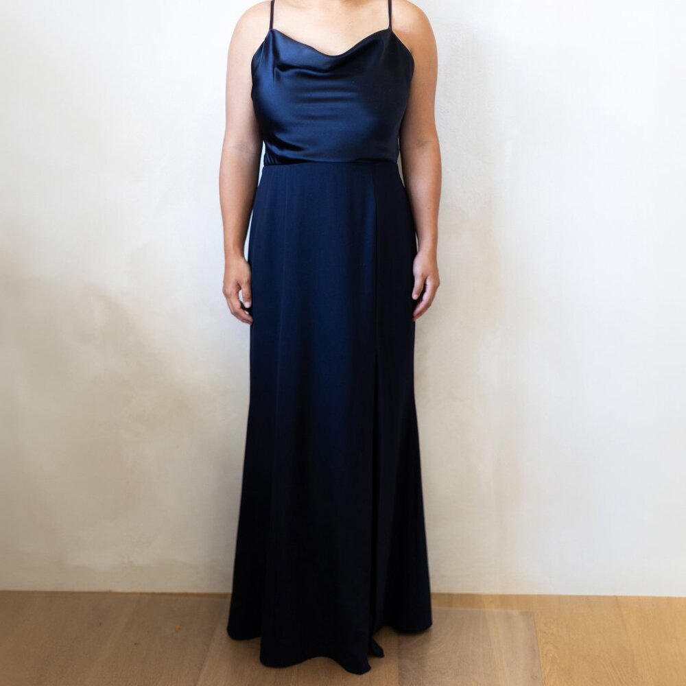 Amsale Mali Bridesmaids Dress (Navy)